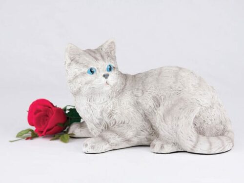 Companion Series cat cremation urn shorthair striped gray tabby