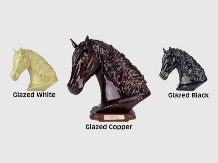 Horse Keepsake Urn with base for engraving