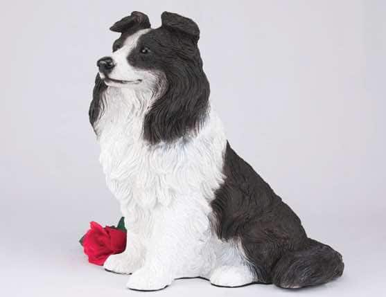 border collie dog statues