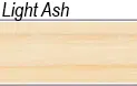 Light ash wood sample for cremation products