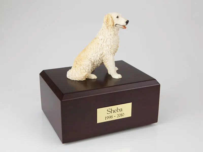 golden retriever urn