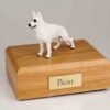 German Shepherd figurine cremation urn w/wood box