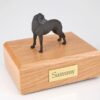 Great Dane figurine cremation urn w/wood box