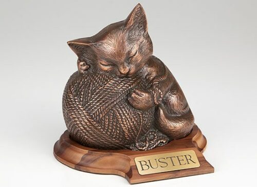 copper finish cremation urn for car ashes