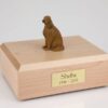 Irish Setter figurine cremation urn w/wood box