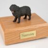 Newfoundland figurine cremation urn w/wood box