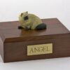 Himalayan cat figurine cremation urn w/wood box