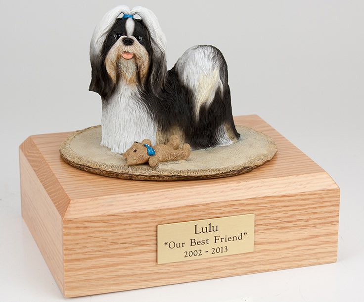 shih tzu urn shih tzu cremation figurine urn w wooden storage box shih tzu urn shih tzu cremation figurine urn w wooden storage box