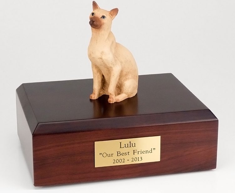 siamese cat urn