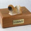 Lhasa Apso Figurine Cremation Urn for dog ashes