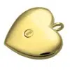 14k Gold Pet Cremation Pendant Jewelry, back