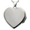 Heart Double Photo Locket, Actual Print Pendant, Sterling Silver 3287LS, rear