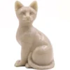 Resin & Stone, Porcelain-style Cat Cremation Urn, Faithful Feline, sitting