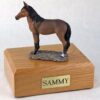 Standing bay horse cremation urn