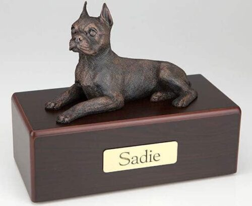 Boston Terrier Cremation Figurine Urn