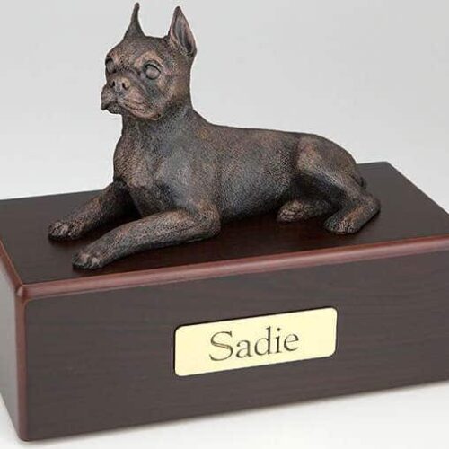 Boston Terrier Cremation Figurine Urn