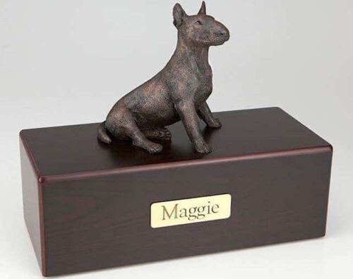 Bull Terrier Cremation Figurine Urn