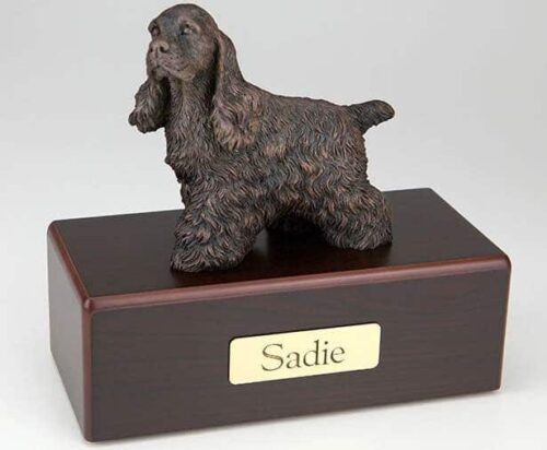 Cocker Spaniel Cremation Figurine Urn