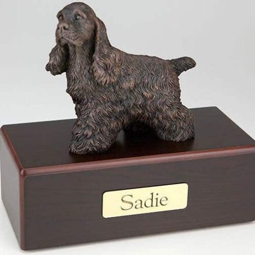 Cocker Spaniel Cremation Figurine Urn