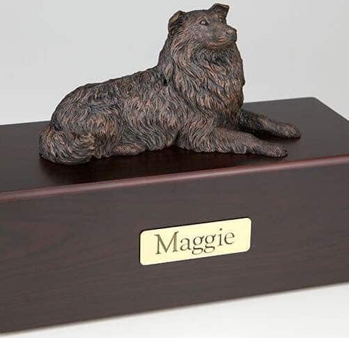 Collie Cremation Figurine Urn