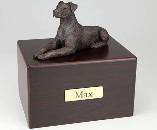 Doberman, ears down Cremation Figurine Urn