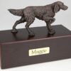 English Setter Cremation Figurine Urn