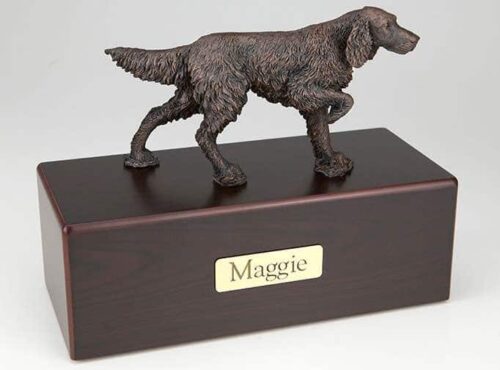 English Setter Cremation Figurine Urn