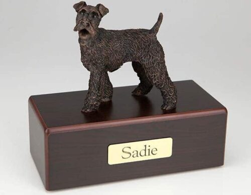 Fox Terrier Cremation Figurine Urn