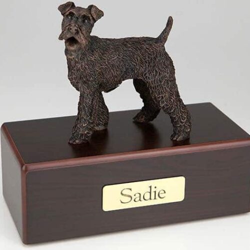 Fox Terrier Cremation Figurine Urn