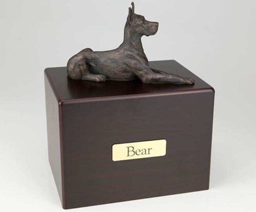 Great Dane Cremation Figurine Urn