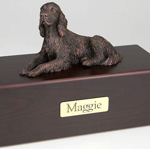 Irish Setter Cremation Figurine Urn