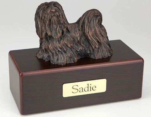 Lhasa Apso Cremation Figurine Urn