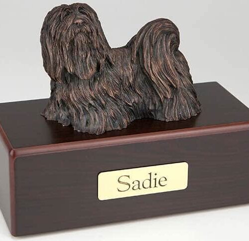 Lhasa Apso Cremation Figurine Urn