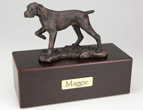 Pointer Cremation Figurine Urn