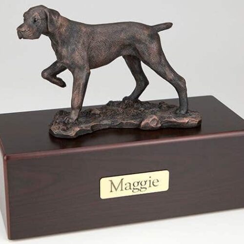 Pointer Cremation Figurine Urn