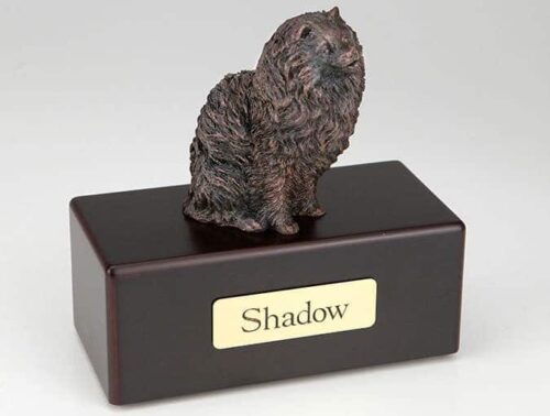 Pomeranian Cremation Figurine Urn