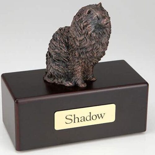 Pomeranian Cremation Figurine Urn