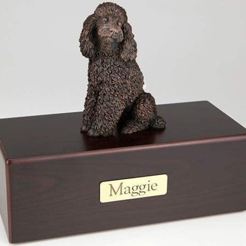 Poodle Cremation Figurine Urn