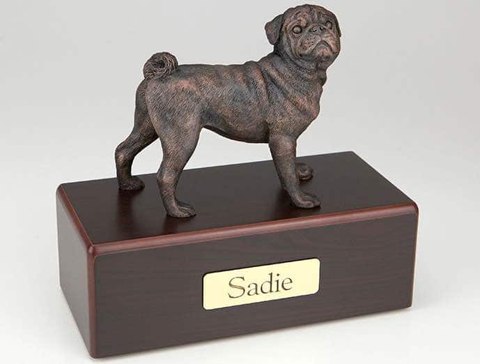 Pug Cremation Figurine Urn