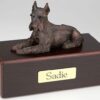 Schnauzer, Ears Up Cremation Figurine Urn