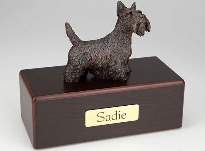 Scottish Terrier Cremation Figurine Urn