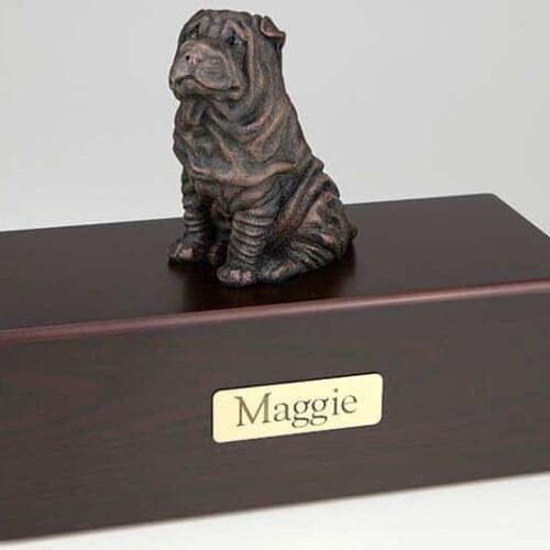 Shar Pei Cremation Figurine Urn