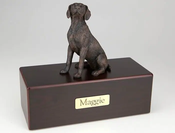 Weimaraner Cremation Figurine Urn