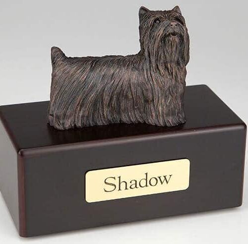 Yorkshire Terrier Cremation Figurine Urn