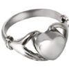 Sterling Silver Heart Cremation Ring