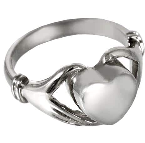 Sterling Silver Heart Cremation Ring