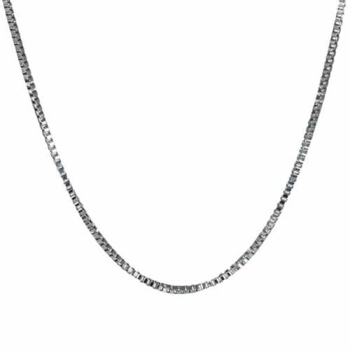 24" Stainless Steel Box Chain, 2.5mm