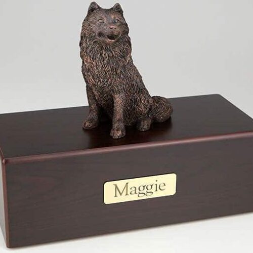 Samoyed Cremation Figurine Urn