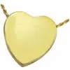 Peaceful Heart Cremation Pendant 3109 Sterling Silver and Gold