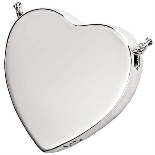 Peaceful Heart Cremation Pendant 3109 Sterling Silver